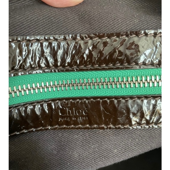 Authentic Chloe patent leather handbag - Picture 10 of 12